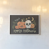 Spooky Season I by Jenaya Jackson. shown as a paper print in a white frame. Available as a archival giclee rolled canvas, fine art paper, or poster print. SKU 85143i.