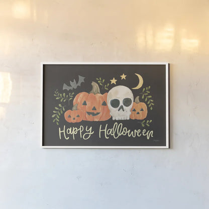 Spooky Season I by Jenaya Jackson. shown as a paper print in a white frame. Available as a archival giclee rolled canvas, fine art paper, or poster print. SKU 85143i.