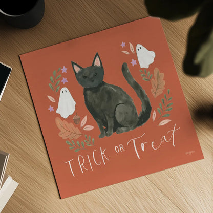 Spooky Season III by Jenaya Jackson. Shown as a detailed flat fine art print, highlighting archival giclee quality. Available as an archival giclee rolled canvas, fine art paper, or poster print. SKU 85145a.