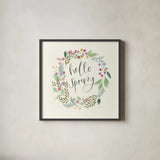 Spring Is Here III by Jenaya Jackson. Shown in a sleek black glass frame for a contemporary gallery look. Available as an archival giclee rolled canvas, fine art paper, or poster print. SKU 76864a.