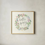 Spring Is Here III by Jenaya Jackson. Shown in a natural wood glass frame for a timeless modern aesthetic. Available as an archival giclee rolled canvas, fine art paper, or poster print. SKU 76864a.