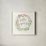 Spring Is Here III by Jenaya Jackson. Shown in a crisp white glass frame for a clean and minimalist style. Available as an archival giclee rolled canvas, fine art paper, or poster print. SKU 76864a.