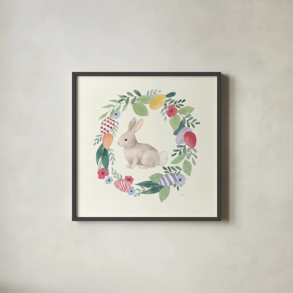 Spring Is Here IV by Jenaya Jackson. Shown in a sleek black glass frame for a contemporary gallery look. Available as an archival giclee rolled canvas, fine art paper, or poster print. SKU 76865a.
