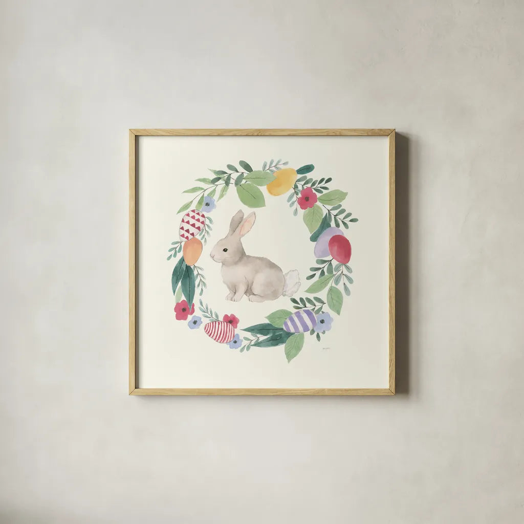 Spring Is Here IV by Jenaya Jackson. Shown in a natural wood glass frame for a timeless modern aesthetic. Available as an archival giclee rolled canvas, fine art paper, or poster print. SKU 76865a.