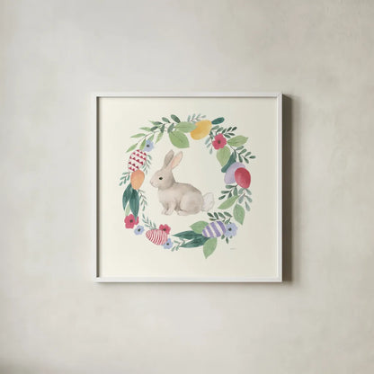 Spring Is Here IV by Jenaya Jackson. Shown in a crisp white glass frame for a clean and minimalist style. Available as an archival giclee rolled canvas, fine art paper, or poster print. SKU 76865a.