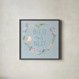 Spring Sentiments VII by Jenaya Jackson. Shown in a sleek black glass frame for a contemporary gallery look. Available as an archival giclee rolled canvas, fine art paper, or poster print. SKU 44438a.