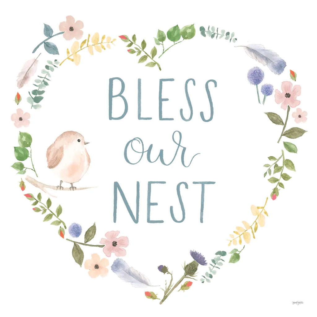 Spring Sentiments VII on White by Jenaya Jackson. SKU 47255a. Archival Giclee Fine art print for wall decor.