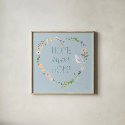 Spring Sentiments VIII by Jenaya Jackson. Shown in a natural wood glass frame for a timeless modern aesthetic. Available as an archival giclee rolled canvas, fine art paper, or poster print. SKU 44439a.