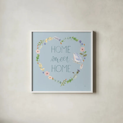 Spring Sentiments VIII by Jenaya Jackson. Shown in a crisp white glass frame for a clean and minimalist style. Available as an archival giclee rolled canvas, fine art paper, or poster print. SKU 44439a.