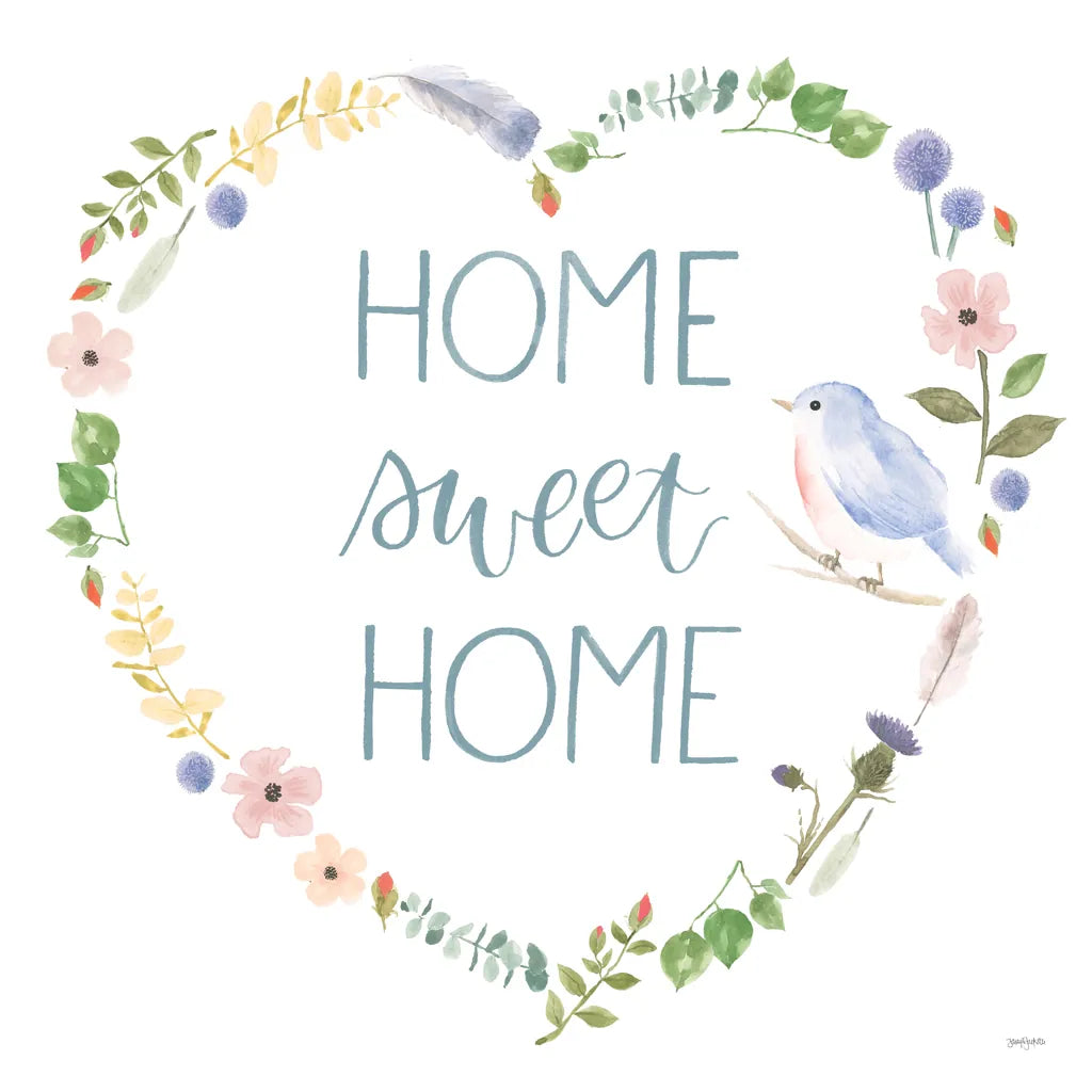 Spring Sentiments VIII on White by Jenaya Jackson. SKU 47256a. Archival Giclee Fine art print for wall decor.