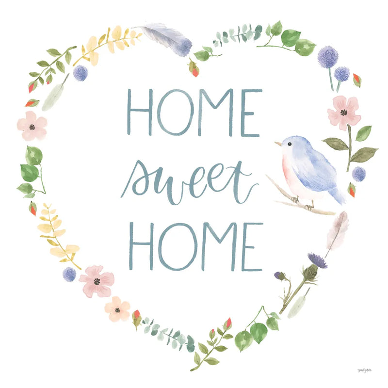 Spring Sentiments VIII on White by Jenaya Jackson. SKU 47256a. Archival Giclee Fine art print for wall decor.