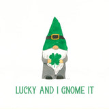 St Patricks Day Gnomes II Lucky by Jenaya Jackson. SKU 78360a. Archival Giclee Fine art print for wall decor.