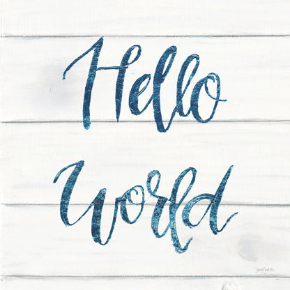 Sweet Baby Boy I White Wood Sq by Jenaya Jackson. SKU 38435a. Archival Giclee Fine art print for wall decor.