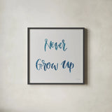 Sweet Baby Boy IV Grey Sq by Jenaya Jackson. Shown in a sleek black glass frame for a contemporary gallery look. Available as an archival giclee rolled canvas, fine art paper, or poster print. SKU 37315a.