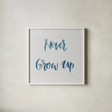 Sweet Baby Boy IV Grey Sq by Jenaya Jackson. Shown in a crisp white glass frame for a clean and minimalist style. Available as an archival giclee rolled canvas, fine art paper, or poster print. SKU 37315a.