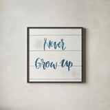 Sweet Baby Boy IV White Wood Sq by Jenaya Jackson. Shown in a sleek black glass frame for a contemporary gallery look. Available as an archival giclee rolled canvas, fine art paper, or poster print. SKU 38436a.