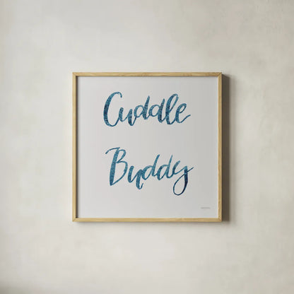 Sweet Baby Boy VI Grey Sq by Jenaya Jackson. Shown in a natural wood glass frame for a timeless modern aesthetic. Available as an archival giclee rolled canvas, fine art paper, or poster print. SKU 37316a.