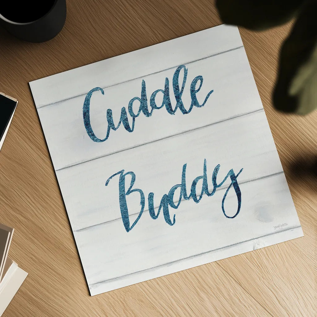 Sweet Baby Boy VI White Wood Sq by Jenaya Jackson. Shown as a detailed flat fine art print, highlighting archival giclee quality. Available as an archival giclee rolled canvas, fine art paper, or poster print. SKU 38437a.