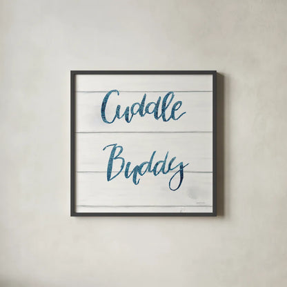 Sweet Baby Boy VI White Wood Sq by Jenaya Jackson. Shown in a sleek black glass frame for a contemporary gallery look. Available as an archival giclee rolled canvas, fine art paper, or poster print. SKU 38437a.