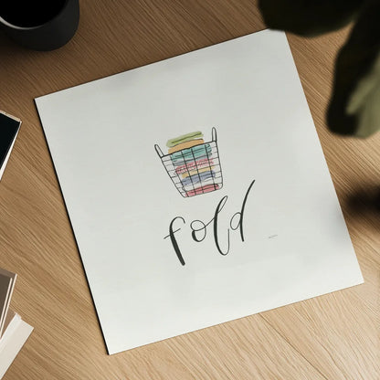 Wash Dry Fold Repeat III by Jenaya Jackson. Shown as a detailed flat fine art print, highlighting archival giclee quality. Available as an archival giclee rolled canvas, fine art paper, or poster print. SKU 74982a.