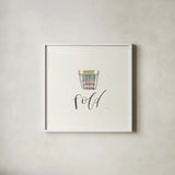 Wash Dry Fold Repeat III by Jenaya Jackson. Shown in a crisp white glass frame for a clean and minimalist style. Available as an archival giclee rolled canvas, fine art paper, or poster print. SKU 74982a.