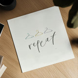 Wash Dry Fold Repeat IV by Jenaya Jackson. Shown as a detailed flat fine art print, highlighting archival giclee quality. Available as an archival giclee rolled canvas, fine art paper, or poster print. SKU 74983a.