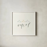 Wash Dry Fold Repeat IV by Jenaya Jackson. Shown in a crisp white glass frame for a clean and minimalist style. Available as an archival giclee rolled canvas, fine art paper, or poster print. SKU 74983a.
