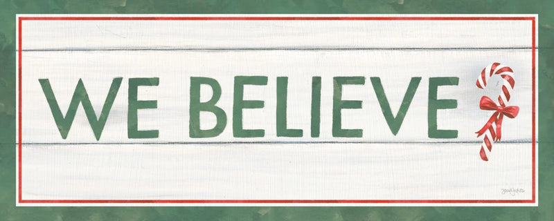 Welcome Christmas Sign III Green by Jenaya Jackson
