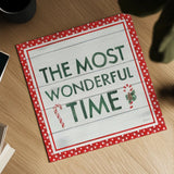Welcome Christmas Sign IV by Jenaya Jackson. Shown as a detailed flat fine art print, highlighting archival giclee quality. Available as an archival giclee rolled canvas, fine art paper, or poster print. SKU 36574a.