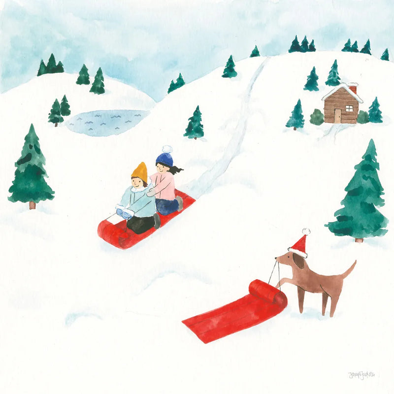 Winter Scene IV by Jenaya Jackson. SKU 62105a. Archival Giclee Fine art print for wall decor.