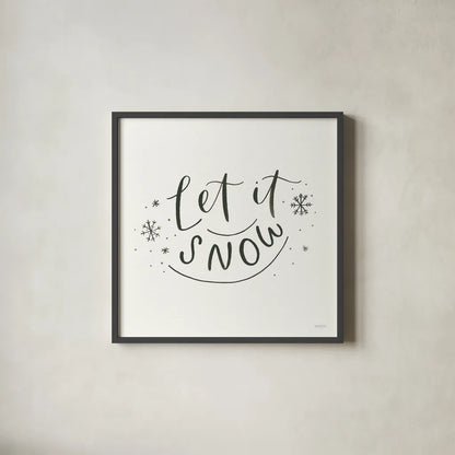 Winter Scene VI by Jenaya Jackson. Shown in a sleek black glass frame for a contemporary gallery look. Available as an archival giclee rolled canvas, fine art paper, or poster print. SKU 62107a.