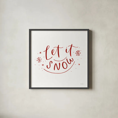 Winter Scene VI by Jenaya Jackson. Shown in a sleek black glass frame for a contemporary gallery look. Available as an archival giclee rolled canvas, fine art paper, or poster print. SKU 64775a.