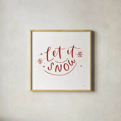 Winter Scene VI by Jenaya Jackson. Shown in a natural wood glass frame for a timeless modern aesthetic. Available as an archival giclee rolled canvas, fine art paper, or poster print. SKU 64775a.