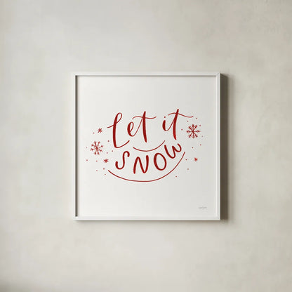 Winter Scene VI by Jenaya Jackson. Shown in a crisp white glass frame for a clean and minimalist style. Available as an archival giclee rolled canvas, fine art paper, or poster print. SKU 64775a.