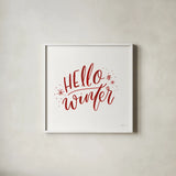 Winter Scene VII by Jenaya Jackson. Shown in a crisp white glass frame for a clean and minimalist style. Available as an archival giclee rolled canvas, fine art paper, or poster print. SKU 64776a.