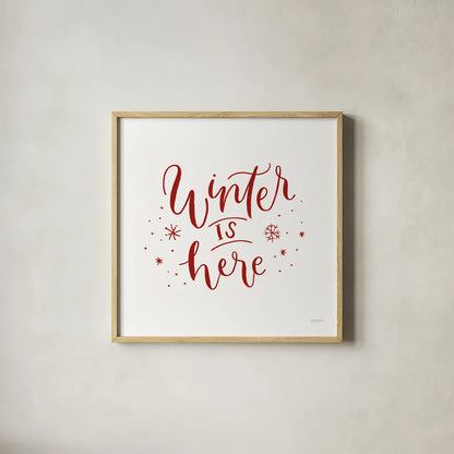 Winter Scene VIII by Jenaya Jackson. Shown in a natural wood glass frame for a timeless modern aesthetic. Available as an archival giclee rolled canvas, fine art paper, or poster print. SKU 64777a.