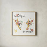 Boho Beauty I Pastel by Jess Aiken. Shown in a natural wood glass frame for a timeless modern aesthetic. Available as an archival giclee rolled canvas, fine art paper, or poster print. SKU 49907a.