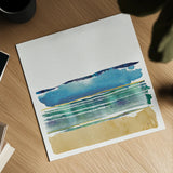 By the Sea I no Words by Jess Aiken. Shown as a detailed flat fine art print, highlighting archival giclee quality. Available as an archival giclee rolled canvas, fine art paper, or poster print. SKU 21205a.