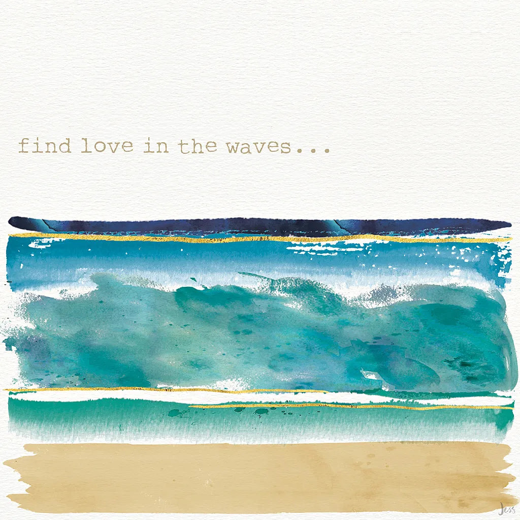 By the Sea II by Jess Aiken. SKU 21092a. Archival Giclee Fine art print for wall decor.