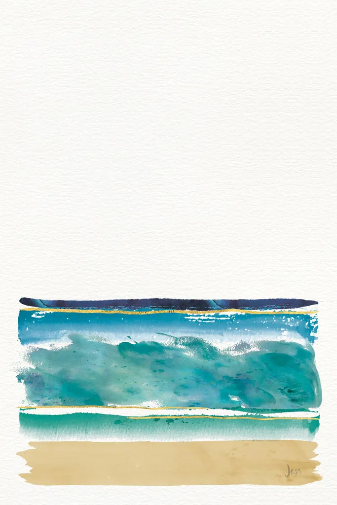 By the Sea II no Words v2 Crop by Jess Aiken. SKU 46989h. Archival Giclee Fine art print for wall decor.