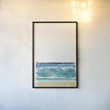 By the Sea II no Words v2 Crop by Jess Aiken. shown as a paper print in a black flame. Available as a archival giclee rolled canvas, fine art paper, or poster print. SKU 46989h.