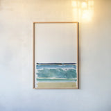 By the Sea II no Words v2 Crop by Jess Aiken. shown as a paper print in a natural frame. Available as a archival giclee rolled canvas, fine art paper, or poster print. SKU 46989h.