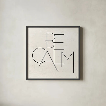 Calm I by Jess Aiken. Shown in a sleek black glass frame for a contemporary gallery look. Available as an archival giclee rolled canvas, fine art paper, or poster print. SKU 67531a.