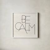 Calm I by Jess Aiken. Shown in a crisp white glass frame for a clean and minimalist style. Available as an archival giclee rolled canvas, fine art paper, or poster print. SKU 67531a.