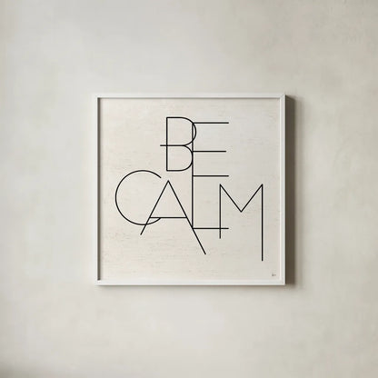 Calm I by Jess Aiken. Shown in a crisp white glass frame for a clean and minimalist style. Available as an archival giclee rolled canvas, fine art paper, or poster print. SKU 67531a.