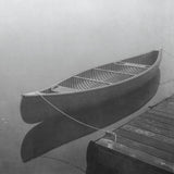 Calm Waters Canoe II BW by Jess Aiken. SKU 83656a. Archival Giclee Fine art print for wall decor.