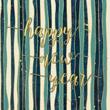 Coastal Lace Happy New Year Stripes by Jess Aiken. SKU 39394a. Archival Giclee Fine art print for wall decor.