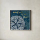 Coastal Lace I by Jess Aiken. Shown in a crisp white glass frame for a clean and minimalist style. Available as an archival giclee rolled canvas, fine art paper, or poster print. SKU 22552a.