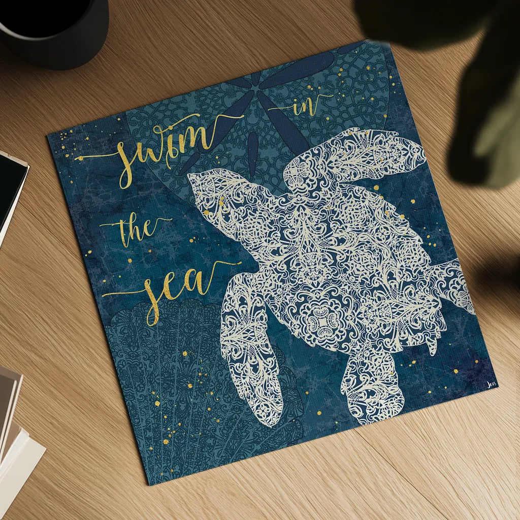 Coastal Lace VI by Jess Aiken. Shown as a detailed flat fine art print, highlighting archival giclee quality. Available as an archival giclee rolled canvas, fine art paper, or poster print. SKU 22557a.