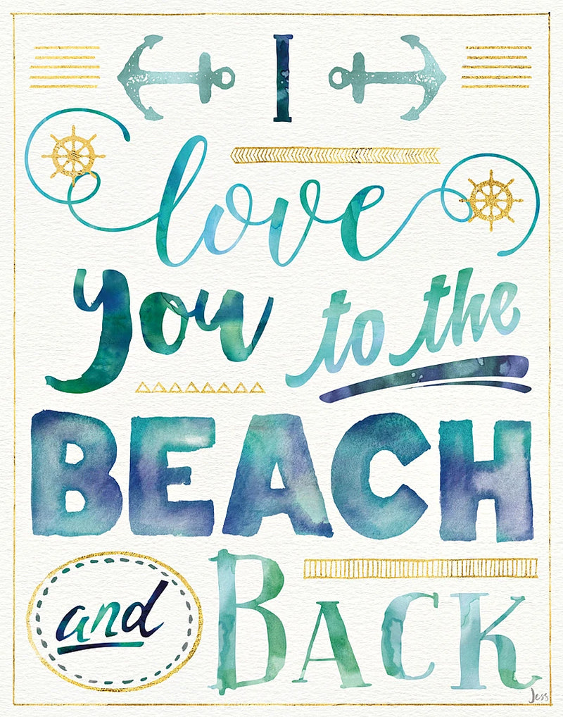 Coastal Words I by Jess Aiken